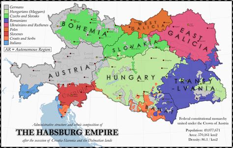The Habsburg Empire After The South Slavic Crisis Rimaginarymaps