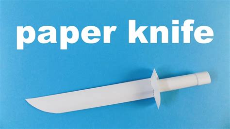 How To Make A Paper Knife Easy Easy Paper Knife Tutorials Youtube
