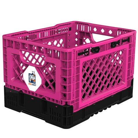 Bigant Heavy Duty Collapsible And Stackable Plastic Milk Crate Small