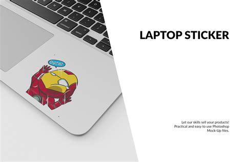 The use of stickers in advertising campaigns is definitely undoubtful. Laptop Sticker Mockup Set