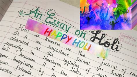 An Essay On Holi Festival Few Lines About Holi Festivalshort And