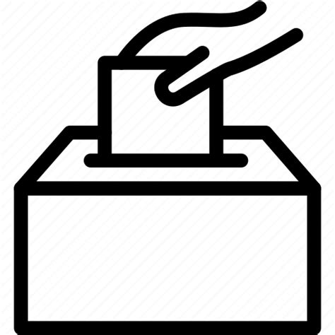 Paper Ticket Vote Voters Voting Icon