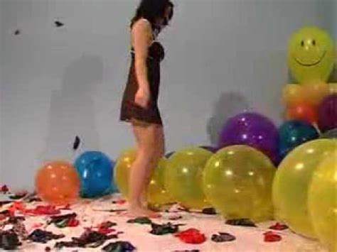 Sexy Girl Balloon Fetish Btp Sit To Pop Youtube