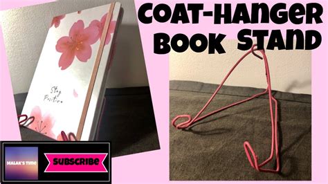 Coat Hanger Book Stand Diy Book Stand Super Simple 📖 Youtube