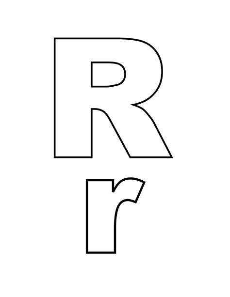 Letter R Coloring Pages Printable Letter Coloring Pages Free