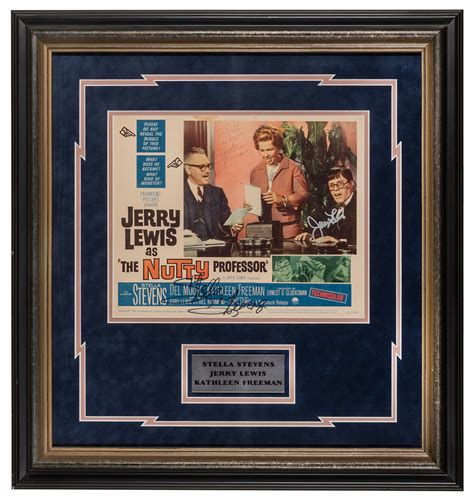 The nutty professor / cast Lot Detail - The Nutty Professor Cast Signed Lobby Card ...