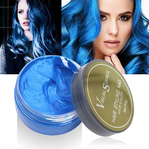 Try a box of natural instincts one shade darker than the color you first applied. Hair Color Wax Wash Out Instant Blue Temporary Hairstyle ...
