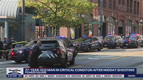 Man In Critical Condition After Pioneer Square Shooting Fox 13