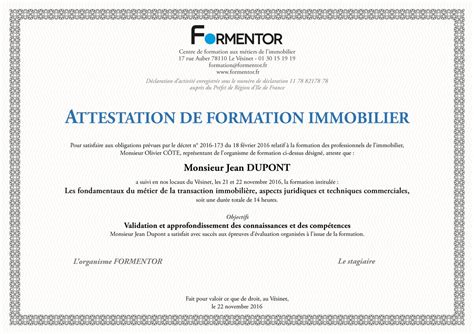 Attestation De Formation A Telecharger Niebechvatese