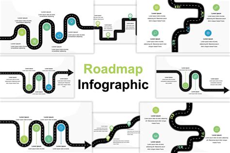 Infographics PowerPoint Template Road Map