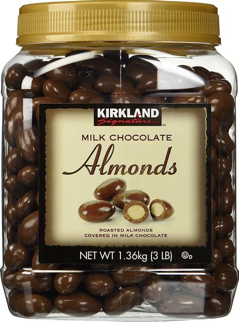 Amazon Com Kirkland Signature Milk Chocolate Roasted Almonds 48 Ounce