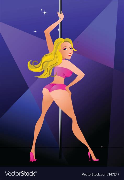 sexy female stripper royalty free vector image