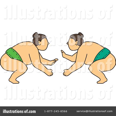 Sumo Wrestling Clipart 1457606 Illustration By Patrimonio