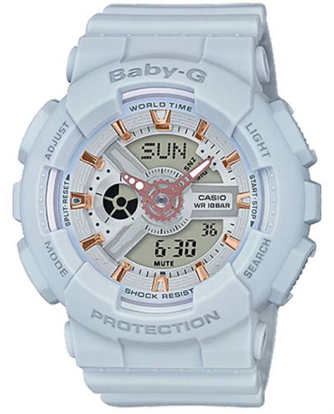 Discover a selection of casio baby g watches with watches2u. Casio Baby-G Gray Digital Analog Watch BA110GA-8A