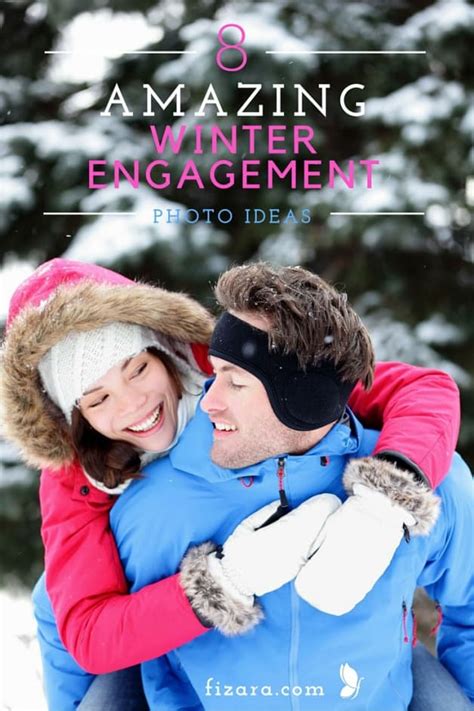 8 Amazing Winter Engagement Photo Ideas Fizara
