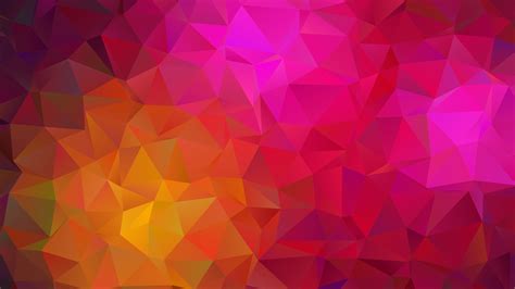 Yellow Pink Triangle Geometric 4k Hd Abstract Wallpapers Hd