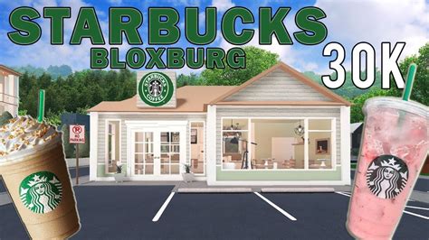 Bloxburg Suburban Town Starbucks Build 30k Tour And Speedbuild
