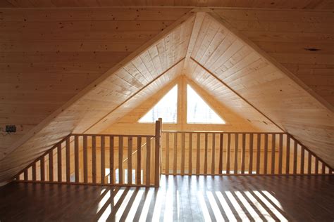 Rustic Pine Loft With Vaulted Ceilings Knottypinecabins