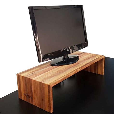 Monitor Riser Solid Wood Takeaseatsg