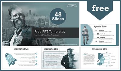 Brain power powerpoint template is a free presentation background that you can download for presentations on data mining, mind mapping and many other different mind presentations. Double Exposure Business PowerPoint Templates for Free