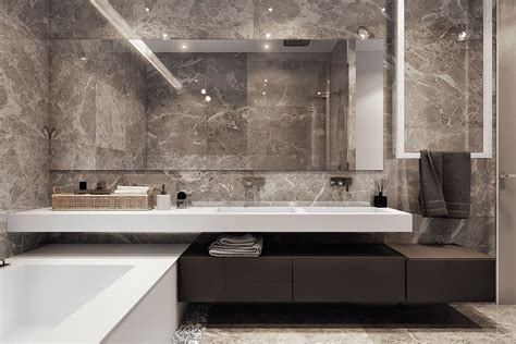 Interior Design With Natural Materials On Behance Simple Bathroom