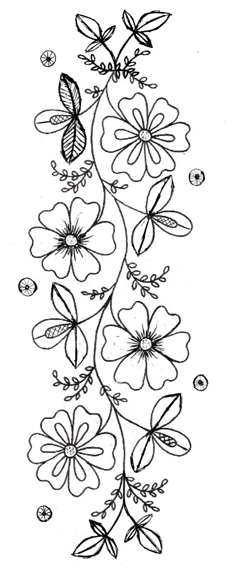 Total 41 Imagen Plantillas Dibujos De Flores Para Bordar Viaterramx