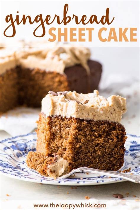 Gingerbread Sheet Cake With Cinnamon Frosting Gluten Free This