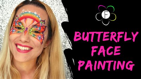 Rainbow Butterfly Face Painting Youtube