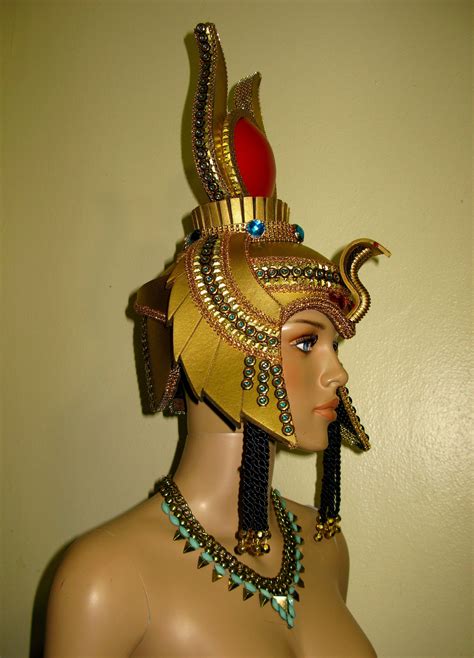 Cleopatra Headdress Cleopatra Crown Egyptian Headdress Etsy
