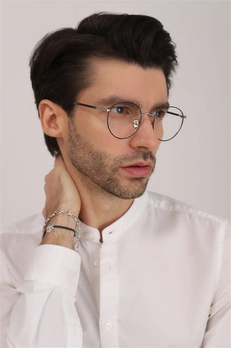 Silver Gold Eyeglass Frames Men Women With Non Prescription Etsy Eyeglass Frames For Men