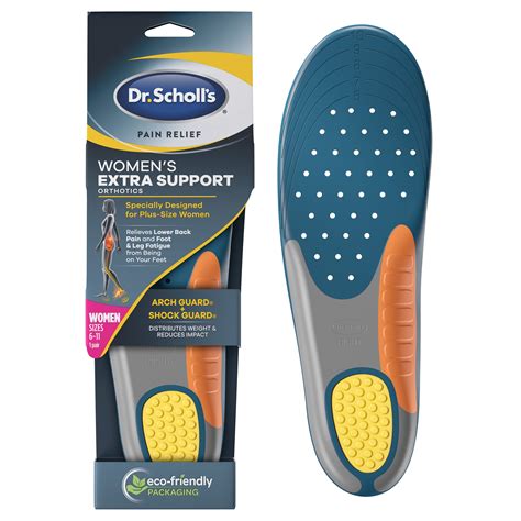 Dr Scholl S Extra Support Pain Relief Orthotic Inserts For Women 6 11