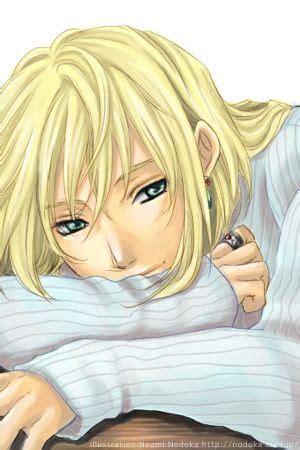 As for his blonde hairstyle, it is a simple bunch of tuft locks. Hot, blonde hair, green eyes, long hair | Anime guy long ...