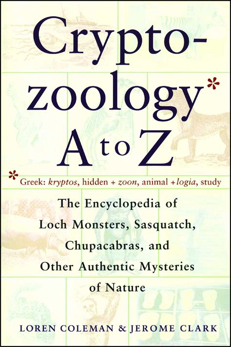 Cryptozoology A To Z Book By Loren Coleman Jerome Clark Official