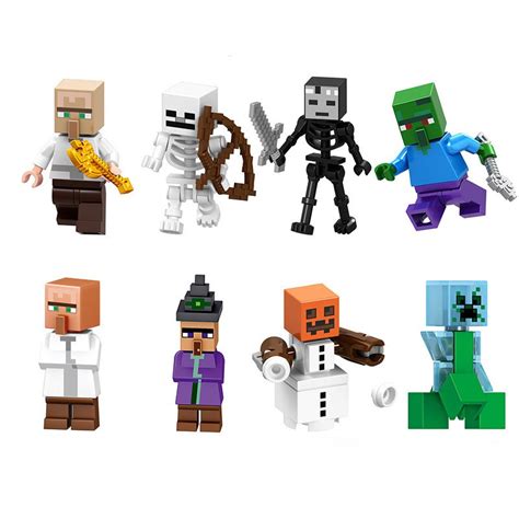【available】 Lego Minecraft Building Blocks Toys Characters Steve