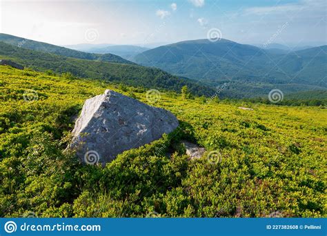 Carpathian Mountain Landscape On Bright Forenoon Stock Photo Image Of