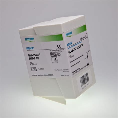 Kova Glasstic Slide 10 100 Hycor Biomedical 87157 Labnet Supplies