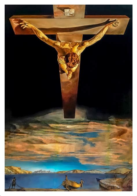 Lienzo Tela Cristo San Juan De La Cruz Salvador Dalí 70x100 Envío Gratis