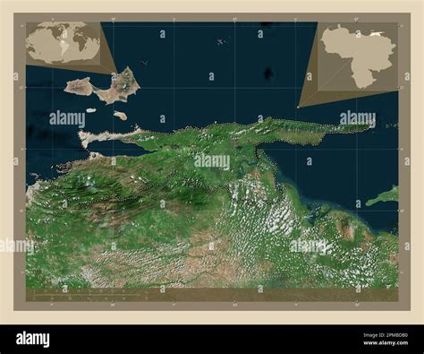 Sucre State Of Venezuela High Resolution Satellite Map Corner