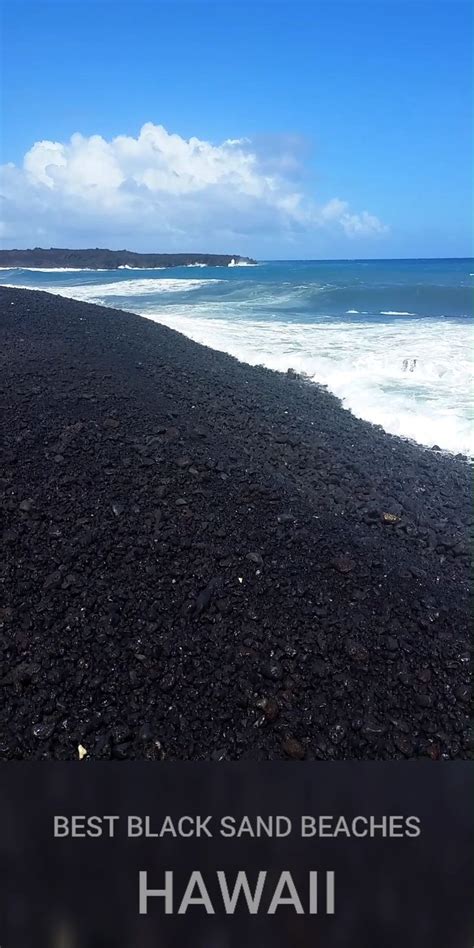 Black Sand Beaches In Hawaii Where To See A Black Sand Beach On The