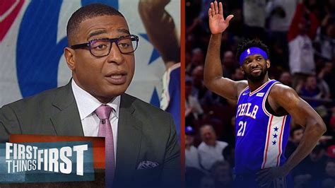 Cris Carter Believes Joel Embiid Is The Key To The 76ers Title Push Nba First Things First