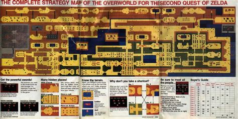 Nes Zelda Overworld Map Grid Bitsvsa