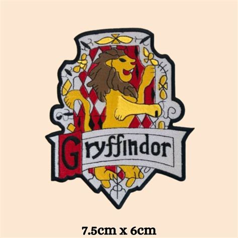 Gryffindor Embroidered Iron Sew On Patch Crafts Badge Etsy