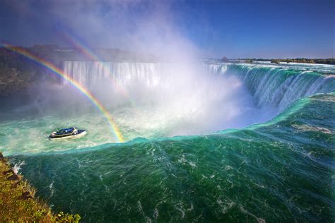 Double Rainbows On The Edge Of Horseshoe Falls At Niagara Falls Photo