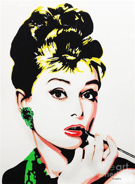 Audrey Hepburn Painting By Nancy Mergybrower