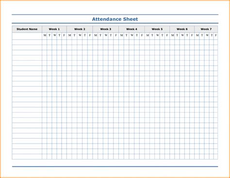 Employee Attendance Calendar Tracker Template 2020 Printable