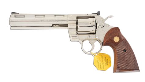 M Factory Nickel Plated Colt Python 357 Magnum Double Action