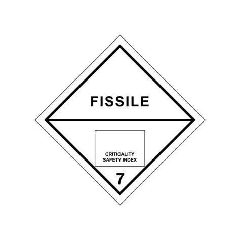 Class 7 Fissile Radioactive Label Gobo Trade Ltd