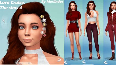 Lara Cruise Female Sim Mod Sims 4 Mod Mod For Sims 4