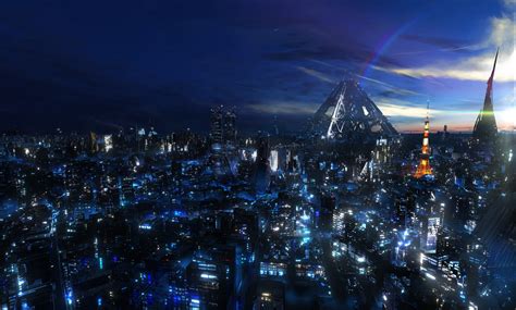 1260 best inspiration illustration images on pinterest. cityscape, Night, Guilty Crown, Anime, Tokyo Wallpapers HD ...