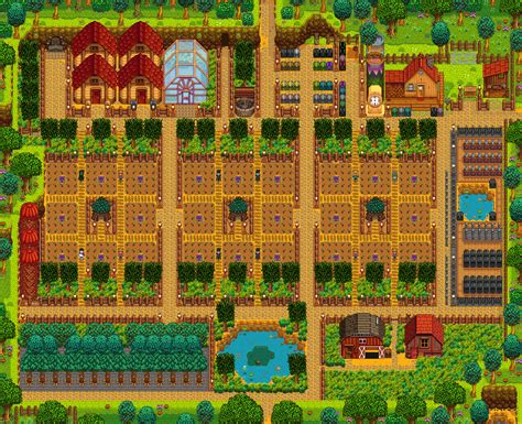 Click to open farm gallery | Stardew valley layout, Stardew valley farms, Stardew valley farm layout